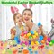 100Pcs Prefilled Easter Eggs with Toys, Filled Easter Eggs with Toys Inside, Easter Eggs Filled Basket Stuffed